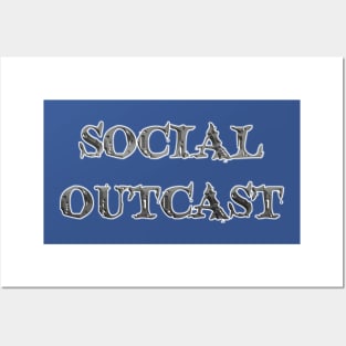 Social Outcast Reject Misfit Grunge Distressed Print Posters and Art